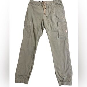 LRG men’s cargo pants khaki camping hiking outdoors biking